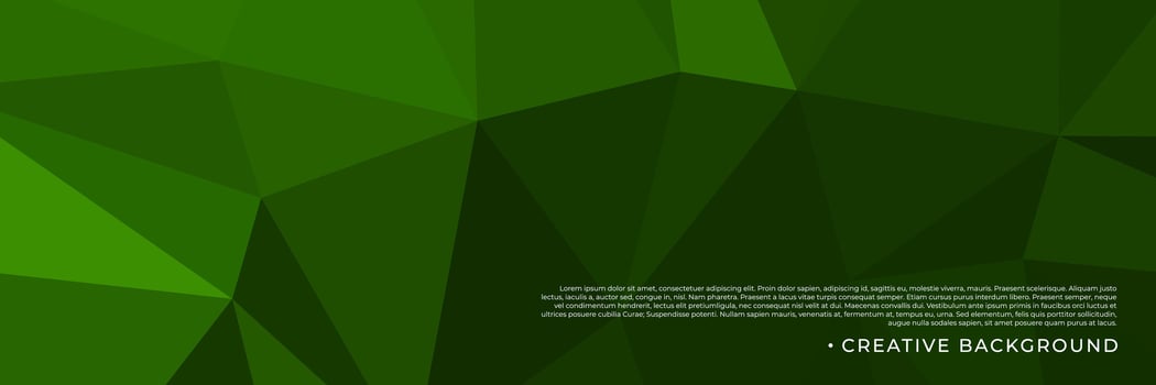 abstract green triangles background for design template vector