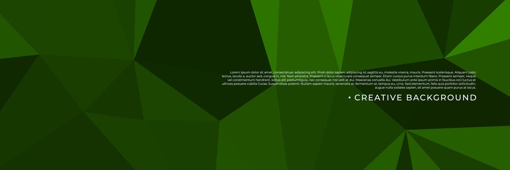 abstract green triangles background for design template vector
