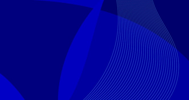 abstract blue color background with dynamic shapes composition vector