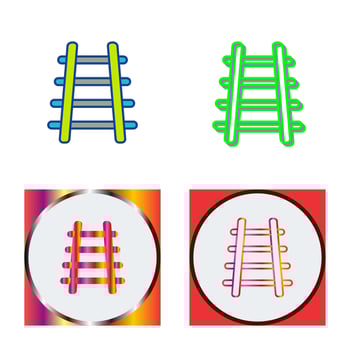 Train Tracks Vector Icon