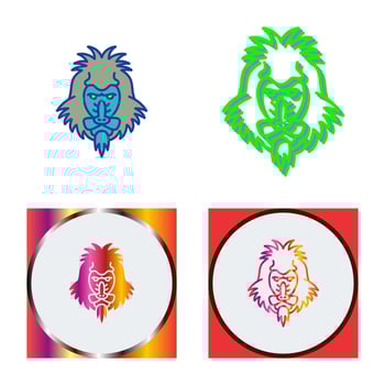 Mandrill Vector Icon