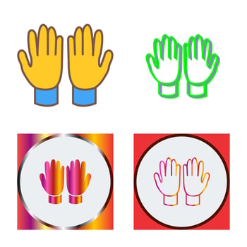 Gardening Gloves Vector Icon