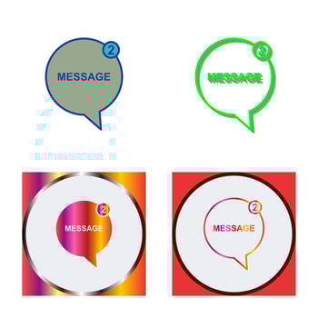 Message Bubbles Vector Icon
