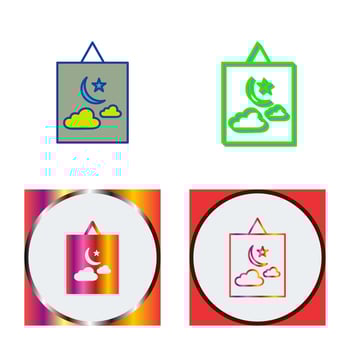 Hanging Painting Vector Icon