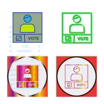 Candidate Banner Vector Icon