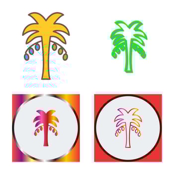 Coconut trees Vector Icon