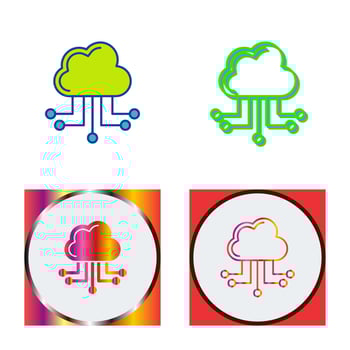 Cloud Computing Vector Icon