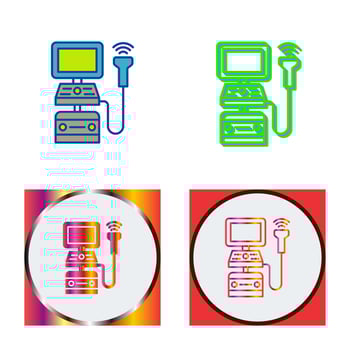 Ultrasound Machine Vector Icon