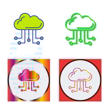 Cloud Computing Vector Icon