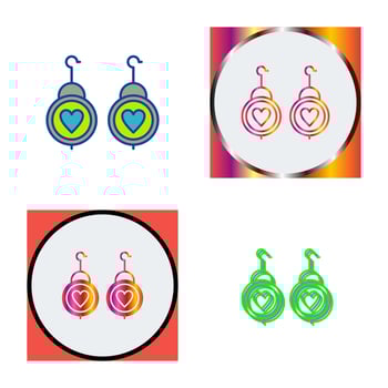 Earrings Vector Icon