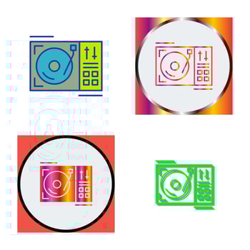 Turntable Vector Icon