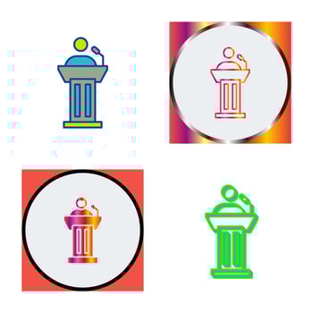 Podium Vector Icon