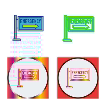 Emergency Sign Vector Icon