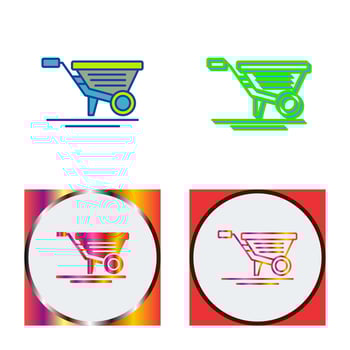 Wheelbarrow Vector Icon