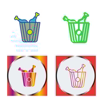 Fried Chicken Vector Icon