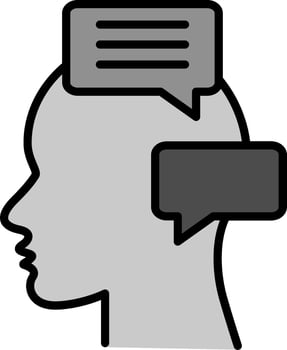 Inner Talk Vector Icon