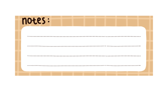 Cute Note Paper png