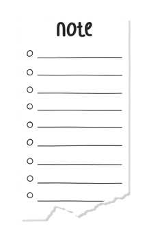 Cute Note Paper png