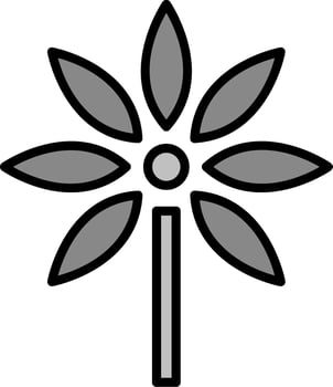 Schefflera Vector Icon