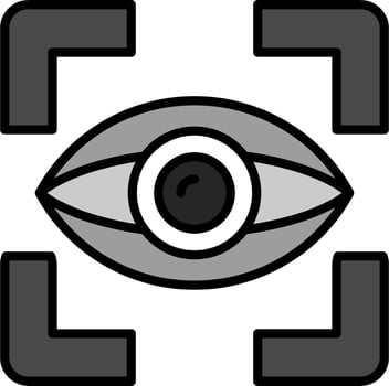 Eye Tracking Vector Icon