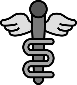 Rod Of Asclepius Vector Icon
