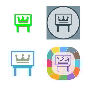 Crown Exhibit Vector Icon