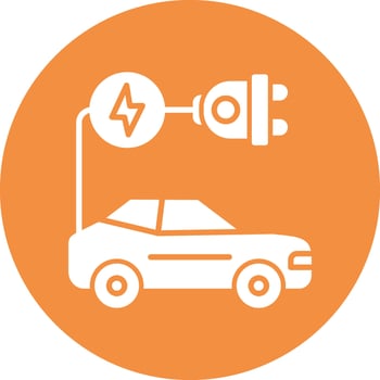 electric car Vector Icon
