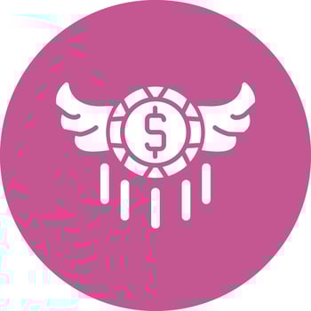 Flying Money Vector Icon