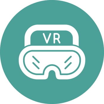 Virtual Glasses Vector Icon
