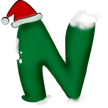 Christmas Alphabet A to Z so cute png