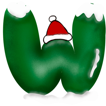 Christmas Alphabet A to Z so cute png
