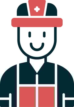Firefighter Vector Icon
