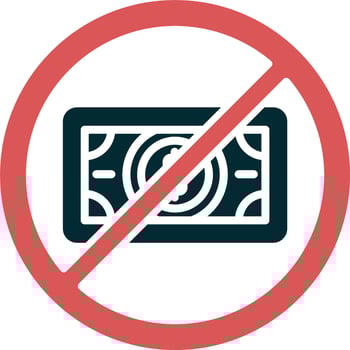No Money Vector Icon
