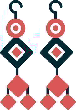 Earrings Vector Icon