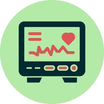 Electrocardiogram Vector Icon
