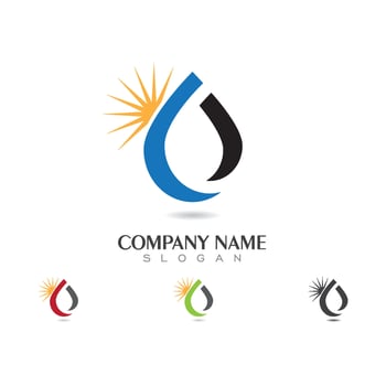 water drop Logo Template vector