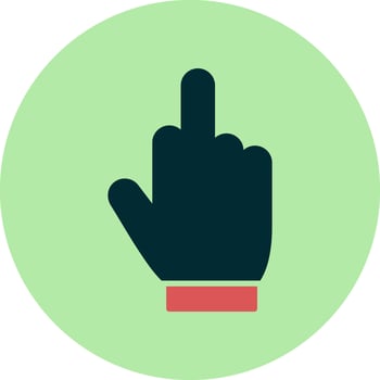 Middle Finger Vector Icon