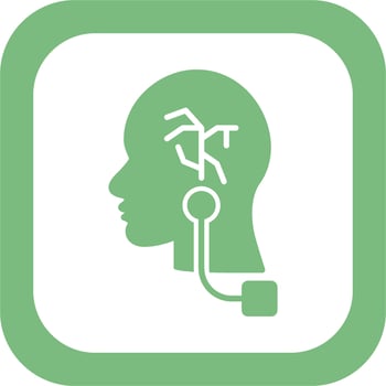 Vagus Nerve Stimulation Vector Icon