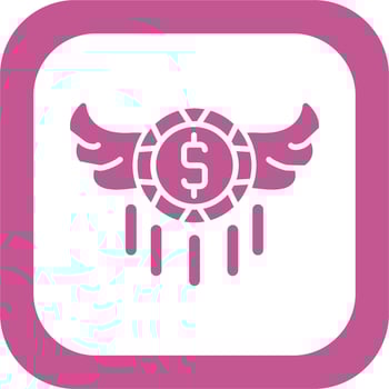 Flying Money Vector Icon
