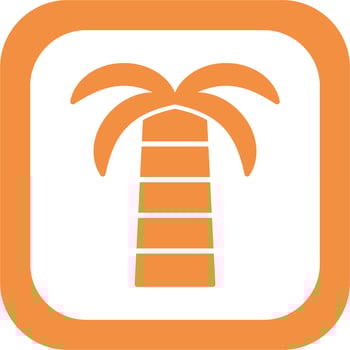 Coconut Palm Vector Icon