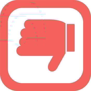 Dislike Vector Icon