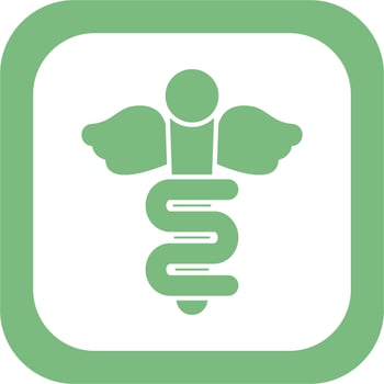 Rod Of Asclepius Vector Icon