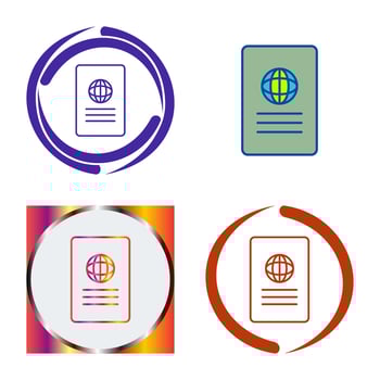 Unique Global Report Vector Icon