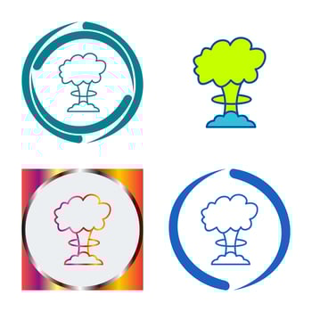 Unique Bomb Blast Vector Icon