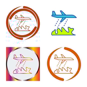 Unique Firefighter Plane Vector Icon