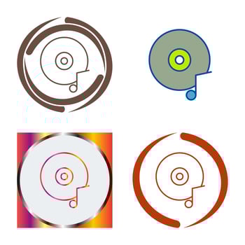 Music CD Vector Icon
