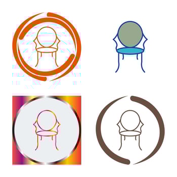 Ancient Chair Vector Icon