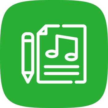 Music Score Creative Icon Design vector