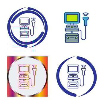 Ultrasound Machine Vector Icon