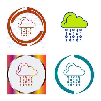 Cloud Coding Vector Icon